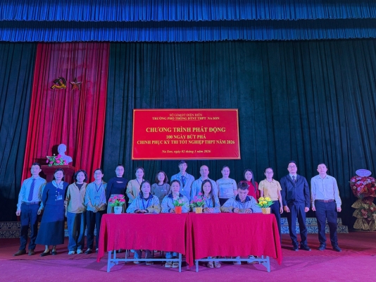 PHÁT ĐỘNG CHƯƠNG TRÌNH “100 NGÀY BỨT PHÁ – CHINH PHỤC KỲ THI TỐT NGHIỆP THPT 2026”